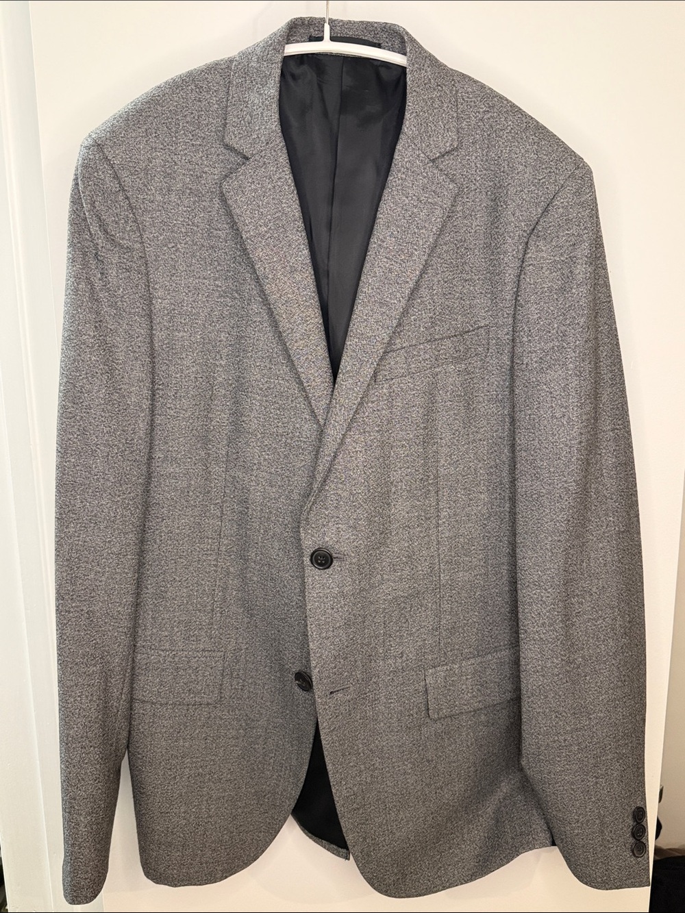 Theory Gray Blazer - Tailored Single-Breasted Jacket